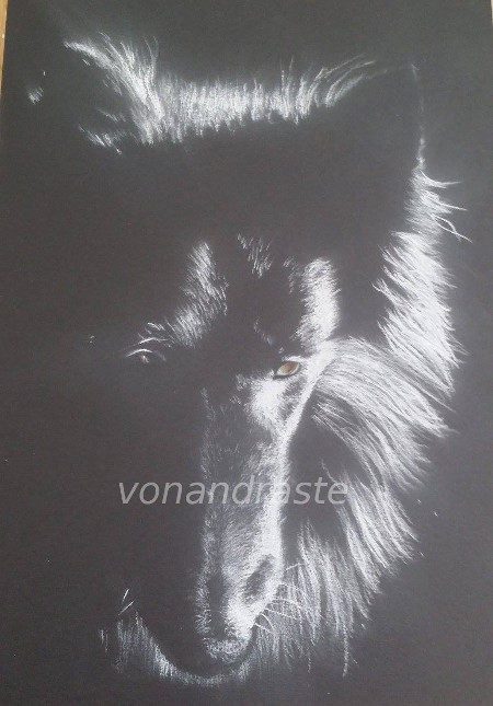 Floss - charcoal portrait